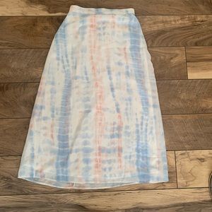Tie dye midi skirt
